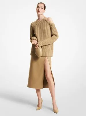 Cashmere Asymmetric Cutout Sweater