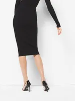 Stretch-Viscose Pencil Skirt