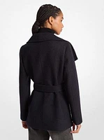 Wool Blend Belted Coat