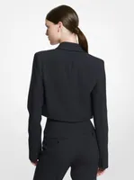 Double Crepe Sablé Bolero Jacket