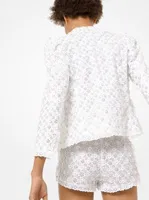 Embroidered Broderie Anglaise Cotton Jacket