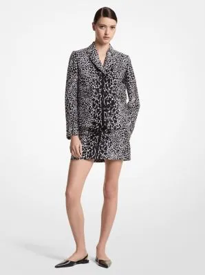 Ocelot Cotton and Silk Jacquard Jacket