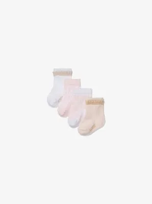 4-Pack Stretch Cotton Baby Socks