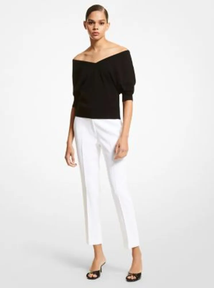 Cashmere Off-The-Shoulder Sweater