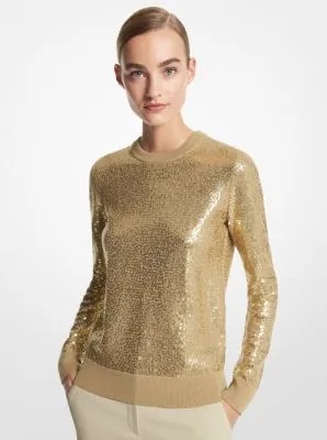 Sequined Cashmere Sweater