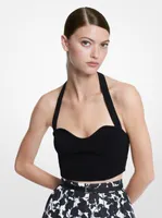 Stretch Viscose Halter Top