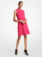 Stretch Wool Crepe Shift Dress