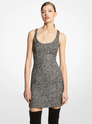 Herringbone Tweed Tank Dress