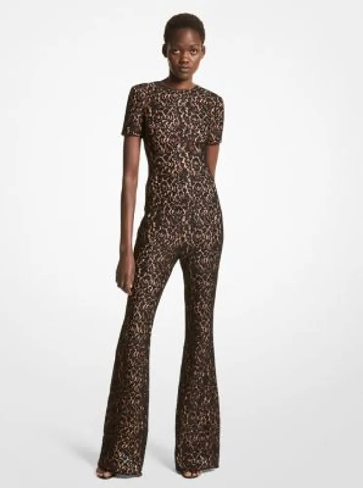 Corded Floral Lace Jumpsuit