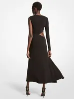 Stretch Matte Jersey Asymmetric Dress