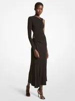 Stretch Matte Jersey Asymmetric Dress