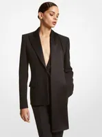 Double Crepe Sablé Scarf Blazer