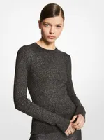 Metallic Stretch Viscose Sweater