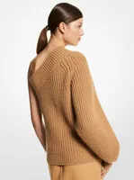 Cashmere Blend One-Shoulder Sweater