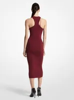 Ribbed Stretch Viscose Tank Dress