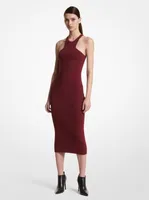 Ribbed Stretch Viscose Tank Dress