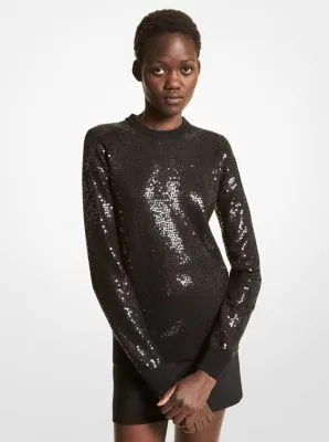 Sequined Cashmere Sweater