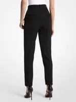 Samantha Wool Gabardine High-Waisted Pants