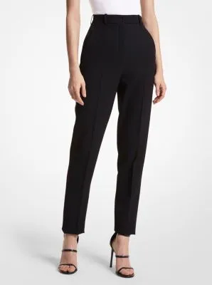 Samantha Wool Gabardine High-Waisted Pants