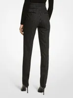 Carolyn Pinstripe Stretch Flannel Trousers