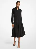 Crepe Sablé Shirtdress