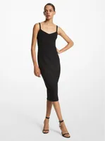 Stretch Wool Slip Dress