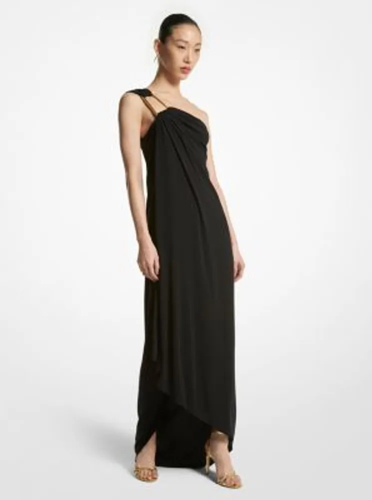 Crepe Jersey Toga Gown