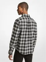 Slim-Fit Plaid Cotton Flannel Shirt