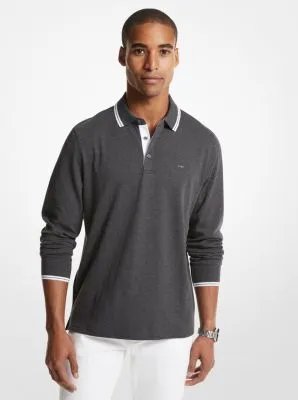 Greenwich Cotton Polo Long-Sleeve Shirt