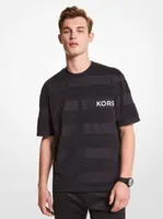 Striped Logo Terry T-Shirt