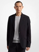 2-in-1 Mixed-Media Blazer