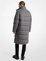 Prince Of Wales Quilted Puffer Coat