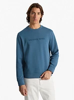 Logo Embossed Cotton Blend Sweater