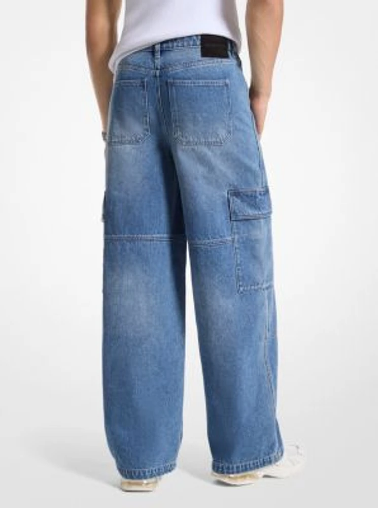 Denim Cargo Jeans