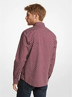 Logo Print Stretch Shirt