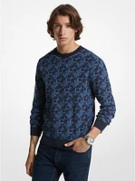 Empire Signature Logo Jacquard Merino Wool Sweater