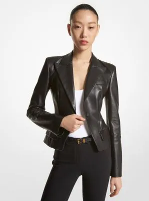 Plongé Leather Blazer