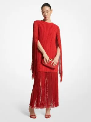 Cashmere Fringed Dress