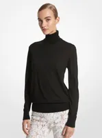 Joan Featherweight Silk Turtleneck Sweater