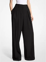 Pleated Wool Trousers