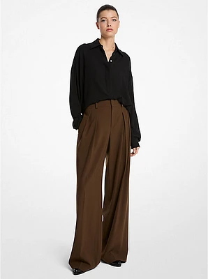 Pleated Wool Trousers