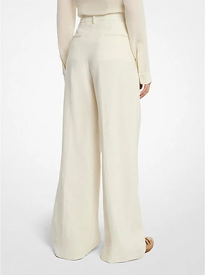 Linen Wide-Leg Trousers