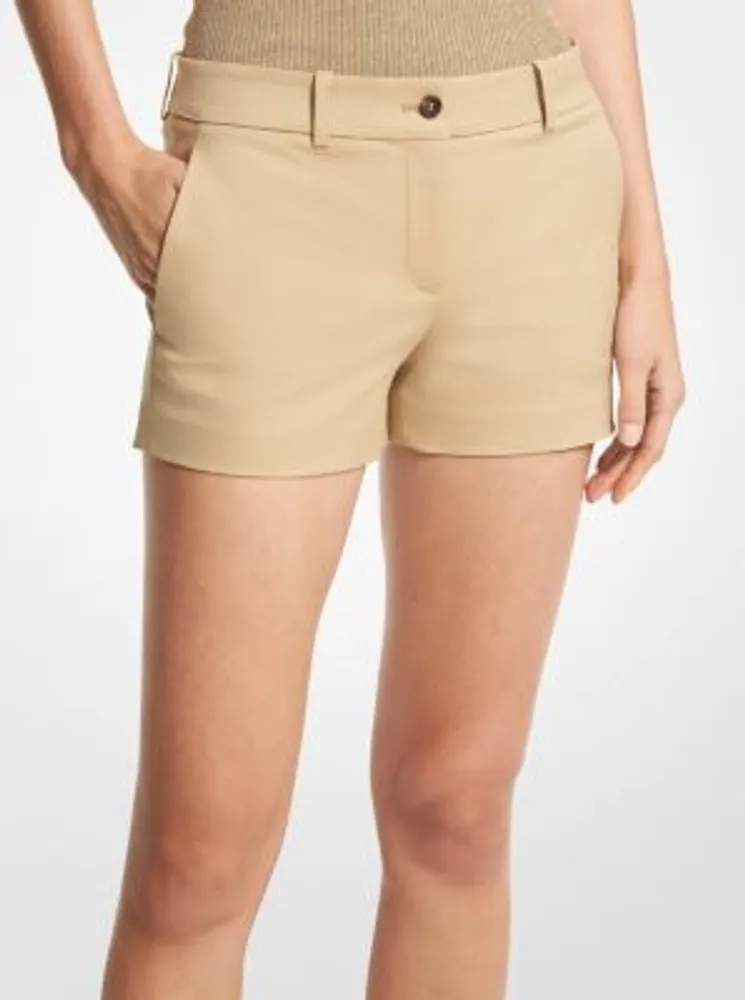 Michael Kors Collection Samantha Stretch Cotton Shorts