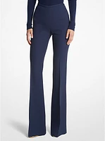 Brooke Double Crepe Sablé Flared Pants