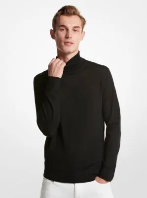 Merino Wool Turtleneck Sweater