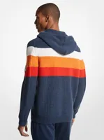 MK X ellesse Ribbed Cotton Blend Hoodie