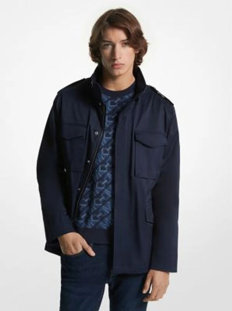 Stretch Organic Cotton Field Jacket