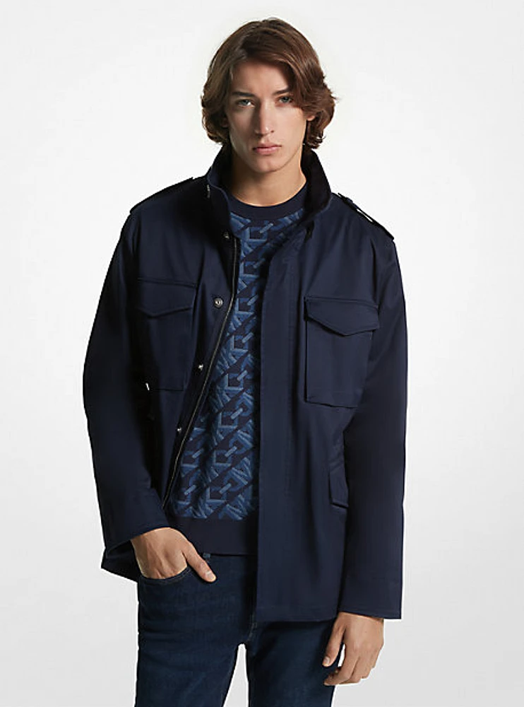 Stretch Organic Cotton Field Jacket