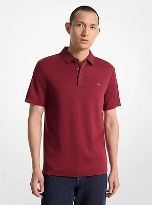 Embroidered Logo Cotton Polo Shirt