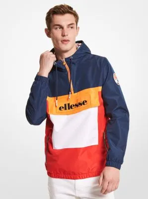 MK x ellesse Color-Block Woven Windbreaker Jacket